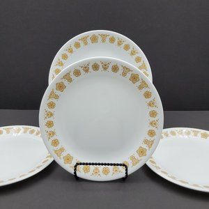 Corelle Butterfly Gold Lunch Plates Corning White Plates Gold Flowers